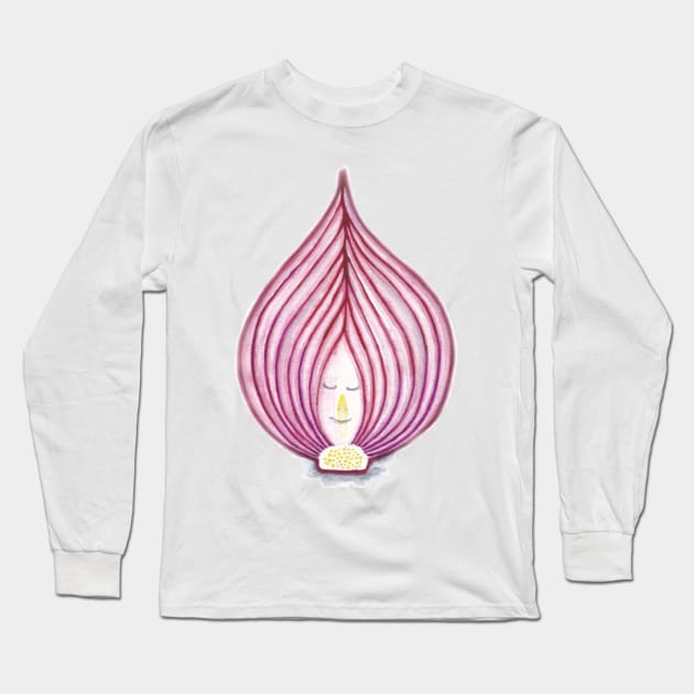 Optimistic onion Long Sleeve T-Shirt by MarjolijndeWinter